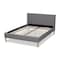 Baxton Studio Aneta Grey Upholstered King Size Platform Bed 156-9501 - alternate 5